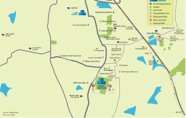 Godrej Nurture Location Map